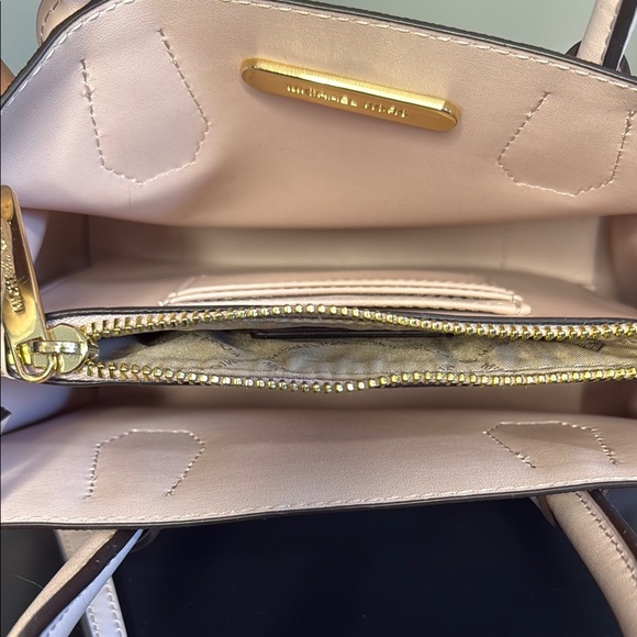 Michael Kors Pink and Cream Satchel with Gold Hardware - Picture 4 of 6